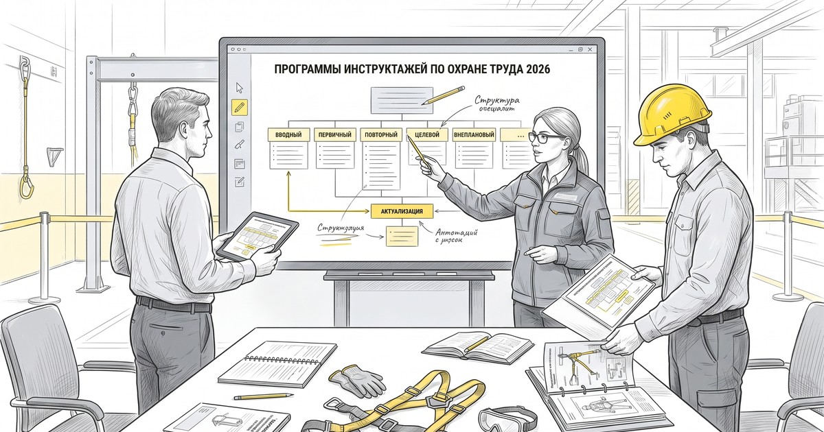 Программы инструктажей по охране труда: как разработать и актуализировать в 2026 году