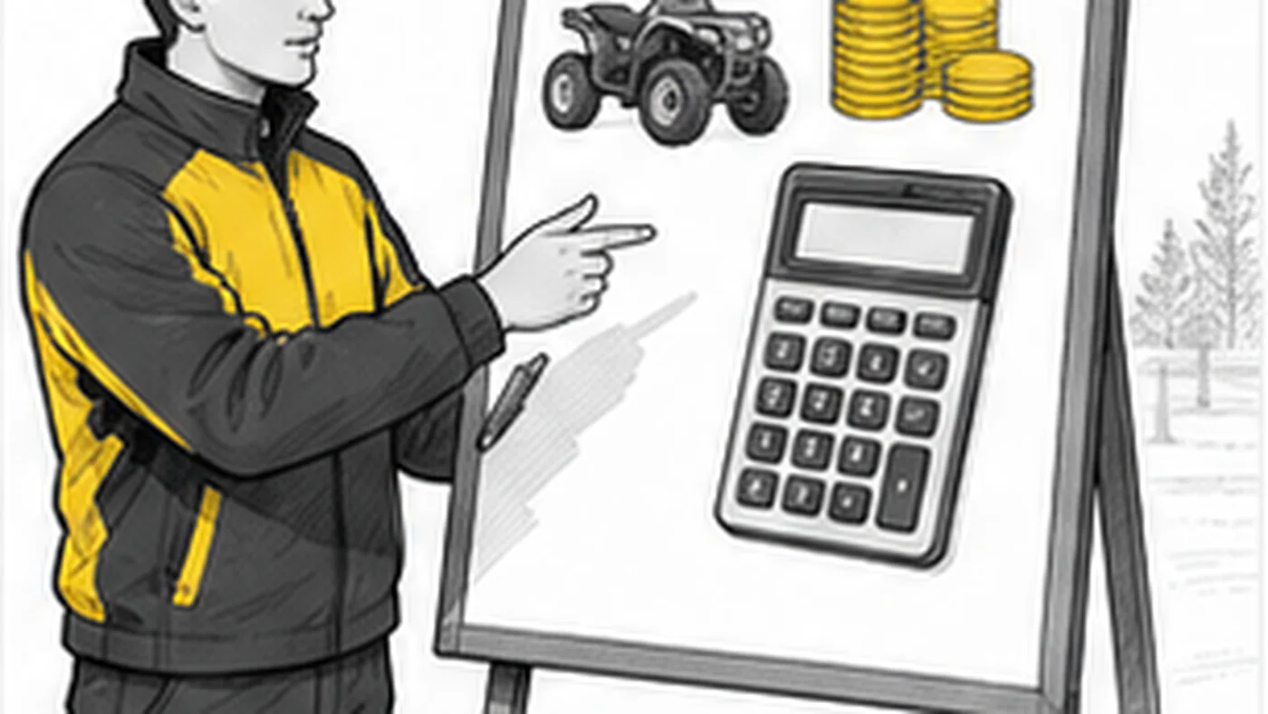 Стоимость обучения для управления квадроциклом